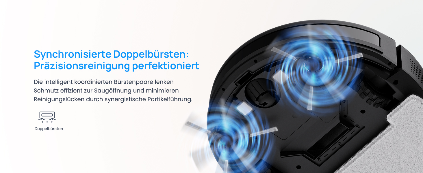 Робот-пилосос Vexilar W7 3-в-1 з функцією миття, 4000Pa, сумісний з Alexa/App, для тварин, килимів, твердих поверхонь