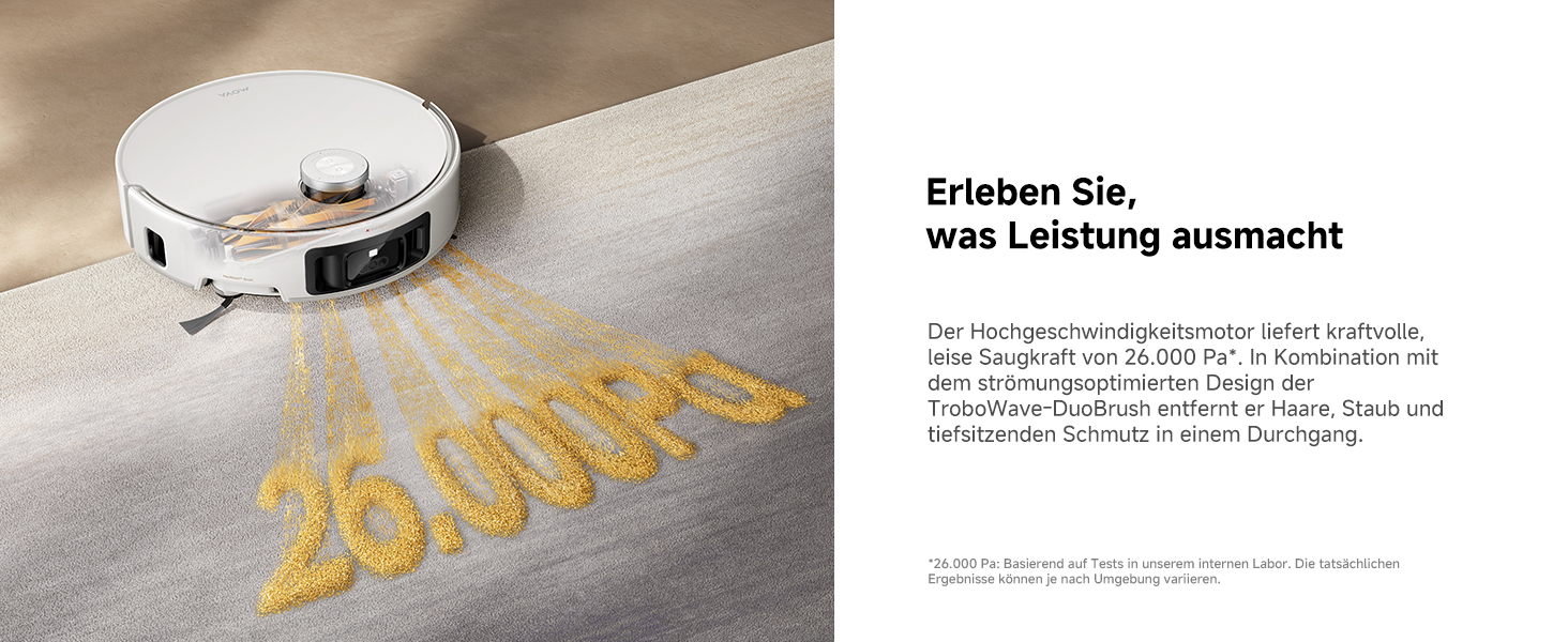 Робот-пилосос Mova V50 Ultra з функцією миття підлоги, 24000 Па, подолання перешкод 6 см, навігація Liftable Navigation+RGB AI+LED, 80°C гаряча вода, 63°C самостійна сушка, DuoSolution System, щітка Tricut (Z60 Ultra Standalone)