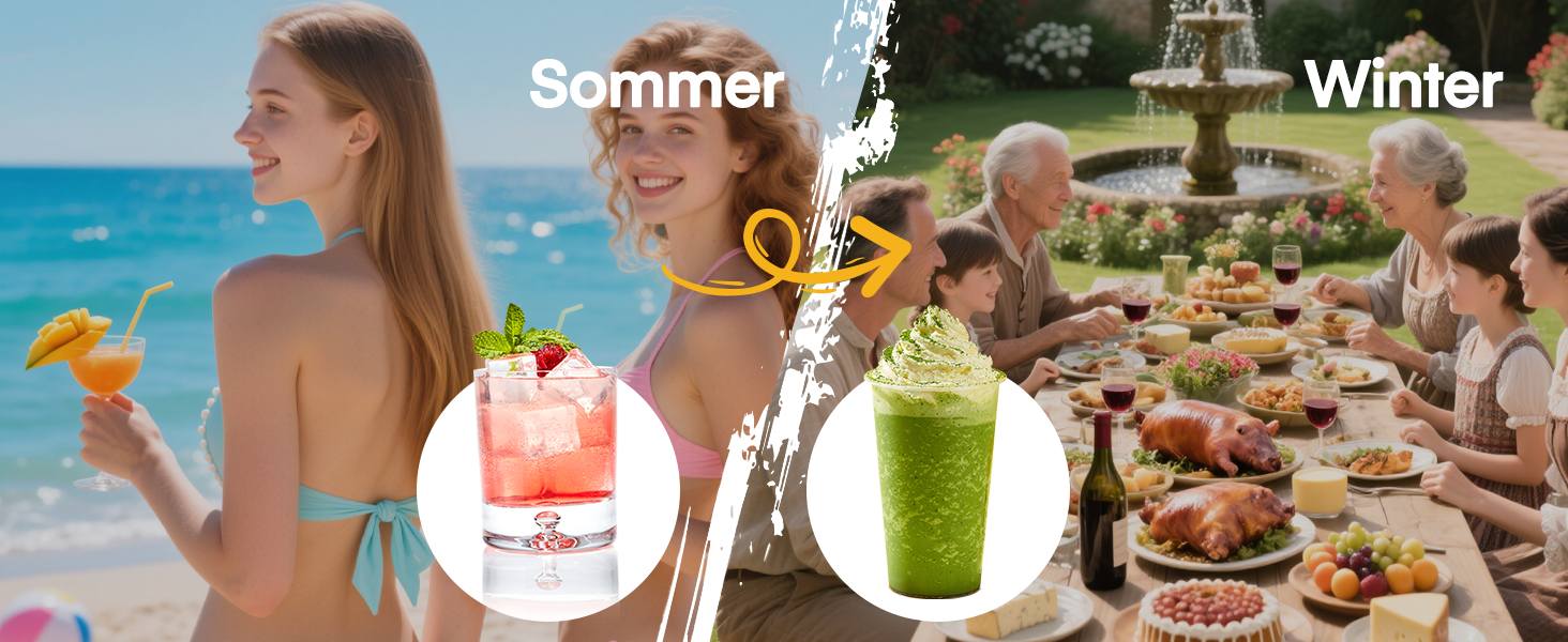 Машина для приготування сляш та коктейлів 2L, 5-в-1, Quickfreeze Technology, для дому