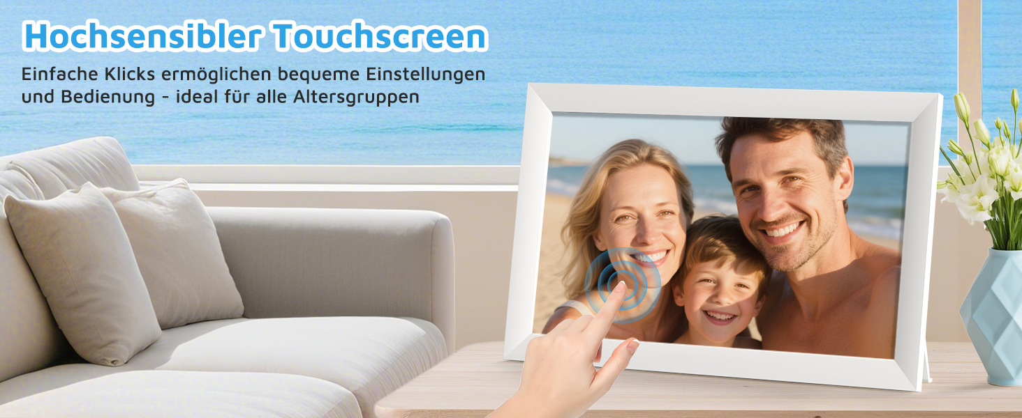 Цифровий фоторамка Hesmor 15.6