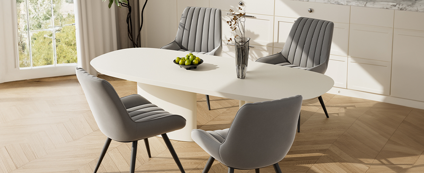 Набір обідніх стільців 2 шт. | М'які стільці з подушкою сидіння 10 см • Чорний стілець для обідньої зони • Стільці для кухні з підлокітниками • Сучасні крісла • Металеві ніжки • FU01043BL-2, Чорний