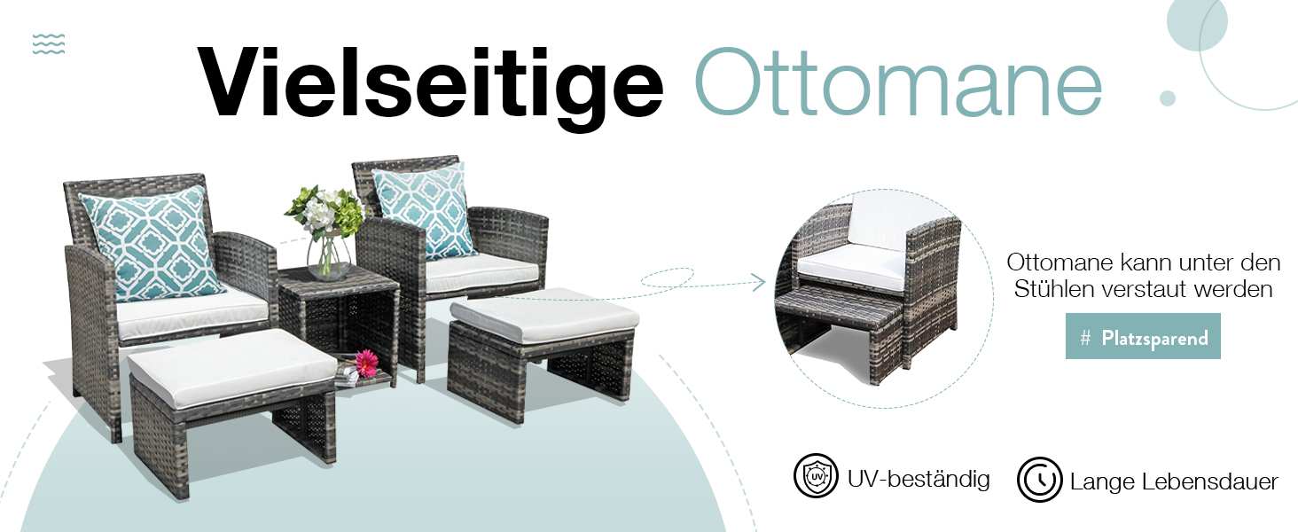 Садовий набір меблів OC Orange-Casual 5 предметів: плетений ротанг, диван, крісла, пуфи та столик, подушки в комплекті для балкона, тераси, подвір'я (Оранжевий, Сірий)