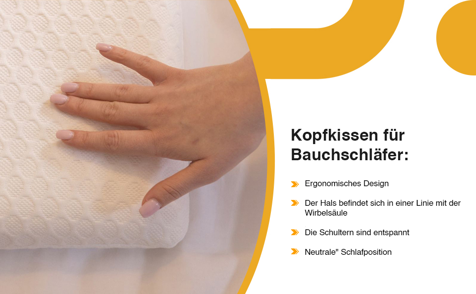 Дитяча подушка Inphysio з memory foam - бамбукова тканина, гіпоалергенна - для комфортного сну - ергономічна подушка для шиї - 50 x 30 x 5,5 см (перлова)
