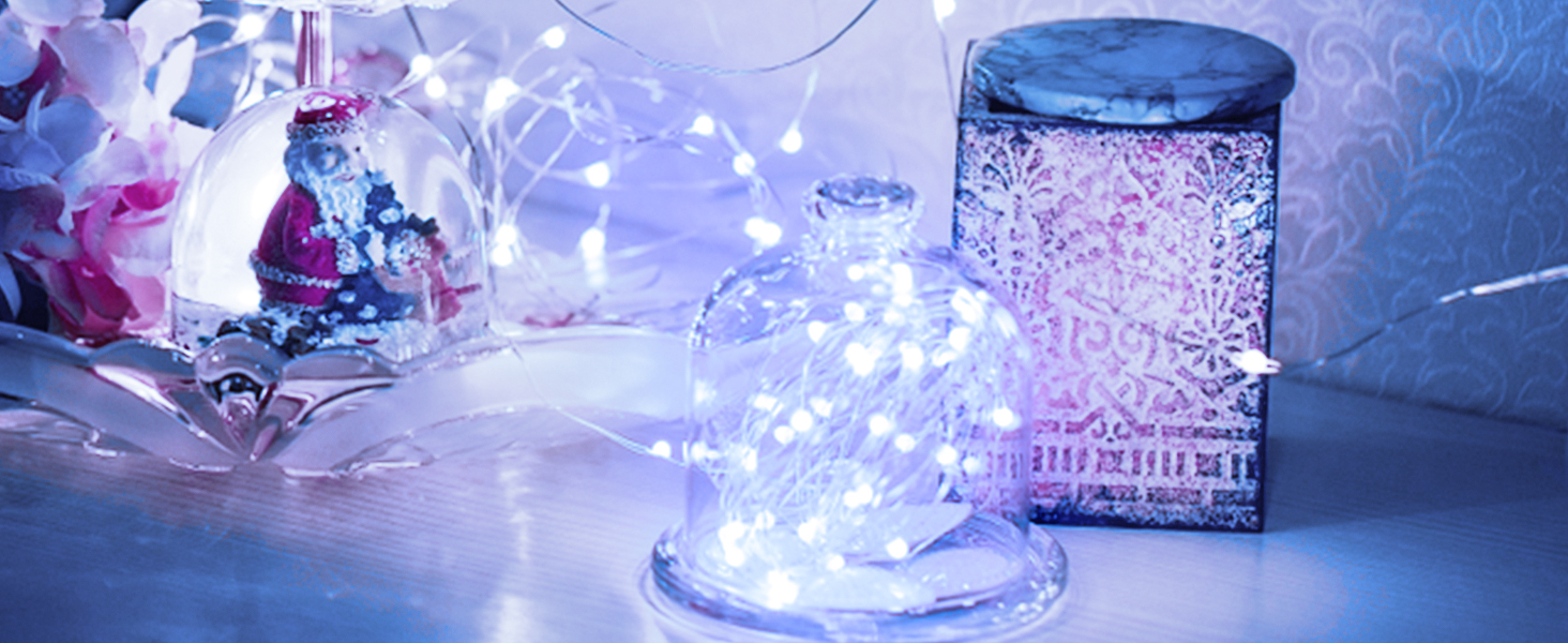 Льодогенератор 6 шт. Батарейки, 5M 50 LED, з таймером та пультом, 8 режимів, вологостійкий, теплий білий, для прикраси інтер'єру/екстер'єру, Різдва, саду, вечірки, весілля