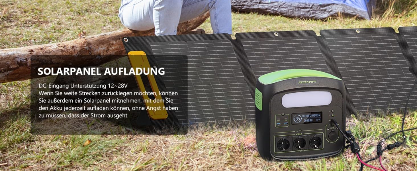 Портативна електростанція NECESPOW N7576 700W (пікова 1400W) 483.84Wh з 3 розетками AC, LiFePO4 акумулятор, чиста синусоїда, USB-C PD100W, сонячний генератор для кемпінгу, дому, CPAP