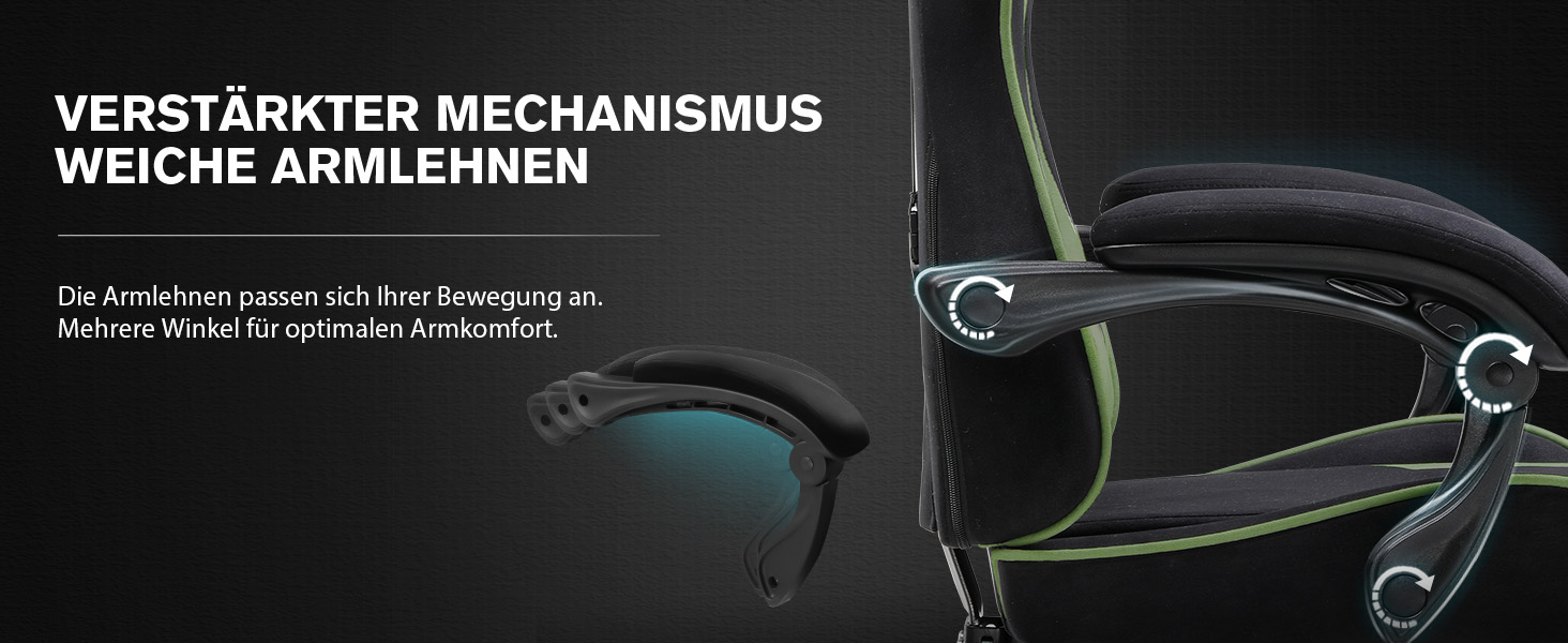 Ігровий крісло GTPLAYER з масажем, підніжка, підголовник, поперекова подушка, оббивка з тканини, білий/зелений