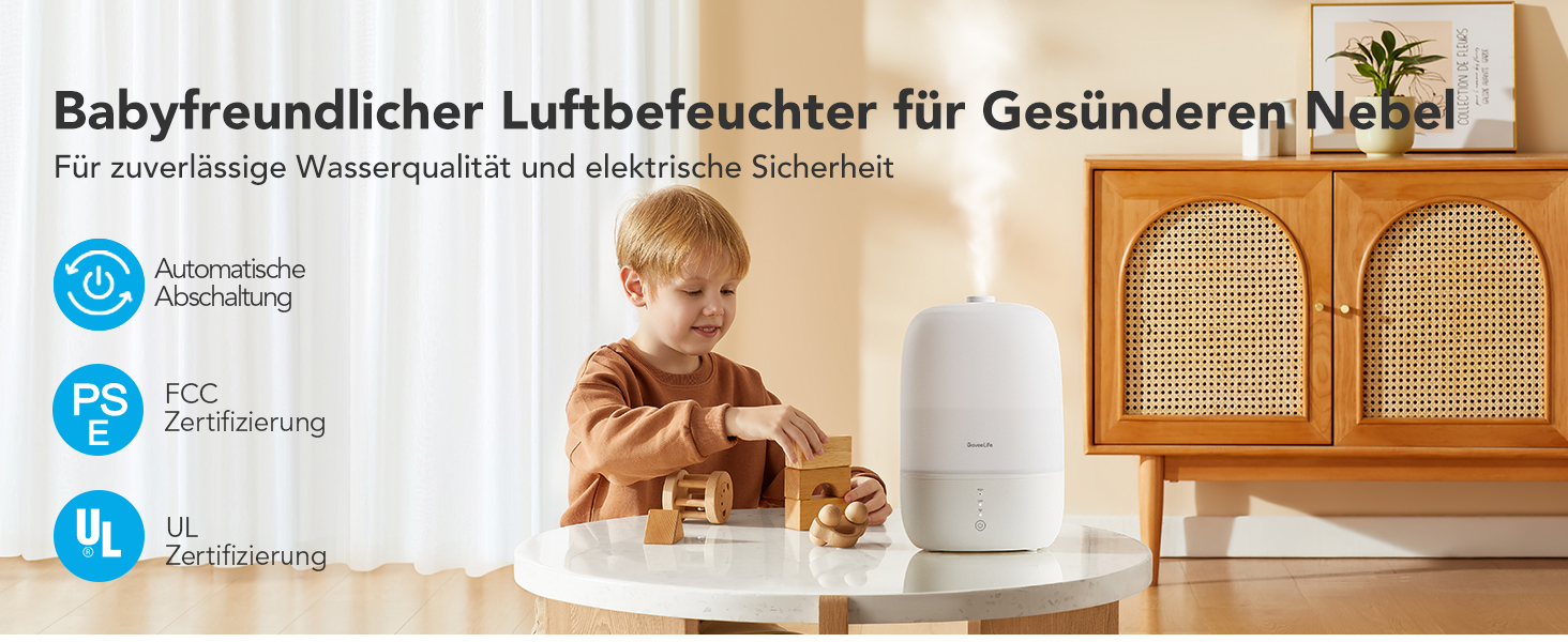 Зволожувач повітря GoveeLife Smart 3L з аромадифузором та нічником для спальні, дитячої, рослин