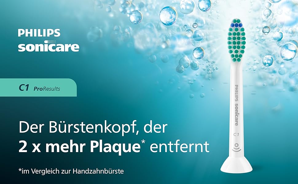 Смінні насадки для електричної зубної щітки Philips Sonicare C1 ProResults, білі, 8 шт, HX6018/87