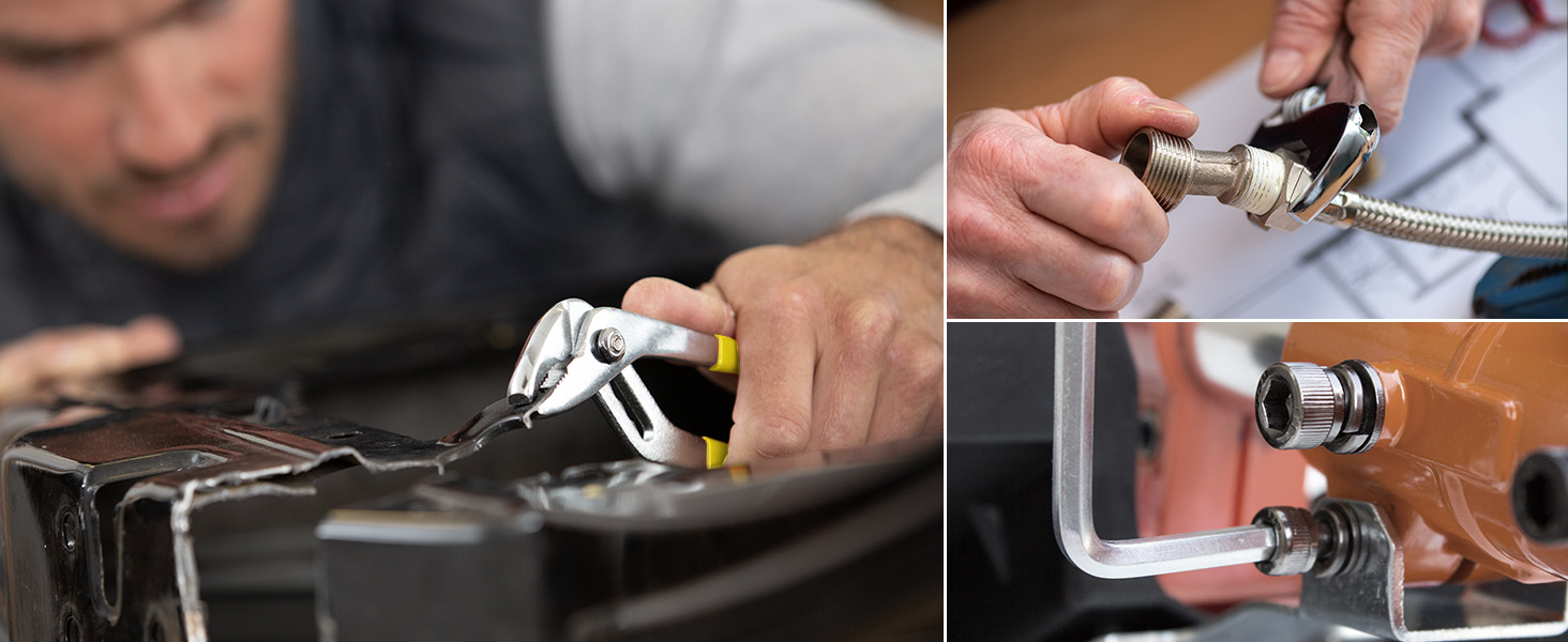 Набір інструментів 95 предметів у пластиковому кейсі Werkzeugkoffer: викрутки, головки, тріскачки для дому, авто, гаража (жовтий)