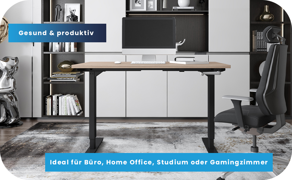 Регульований стіл Ergotopia Desktopia | Ручне регулювання висоти | Білий (Без стільниці)