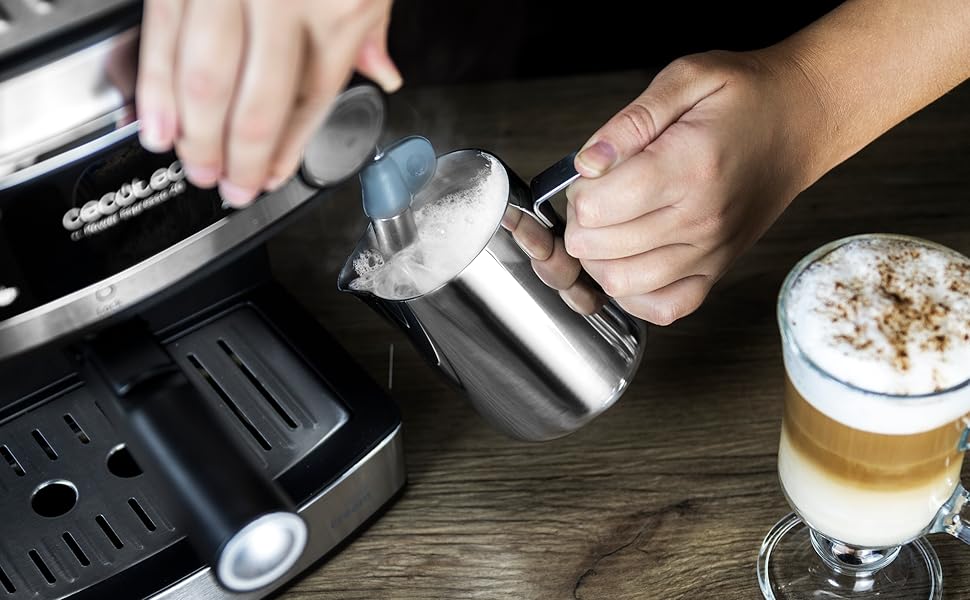 Кавомашина еспресо Cecotec Cumbia Power Espresso 20 Barista Aromax 2900 Вт з двома системами нагріву та помпою 20 бар