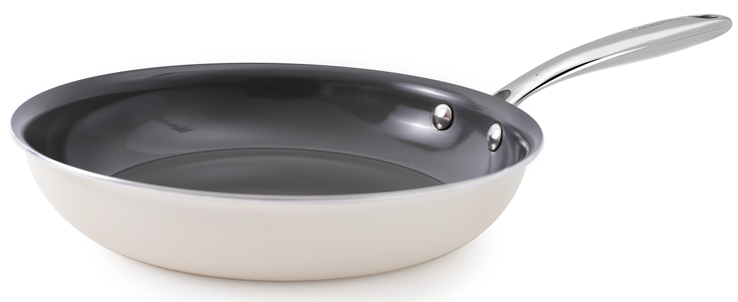 Набір каструль Cookersway: 20, 24, 28 см, керамічне покриття, без PTFE, PFOA, PFAs, для плити та духовки