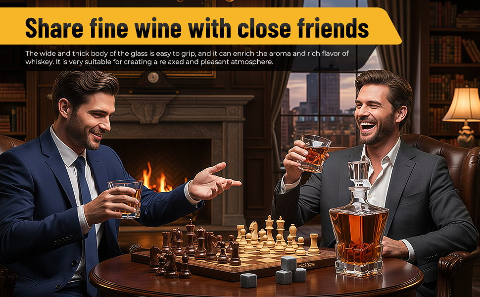 Набір віскі: декантик 800 мл, 2 келихи, 8 каменів. Подарунковий набір віскі для чоловіків