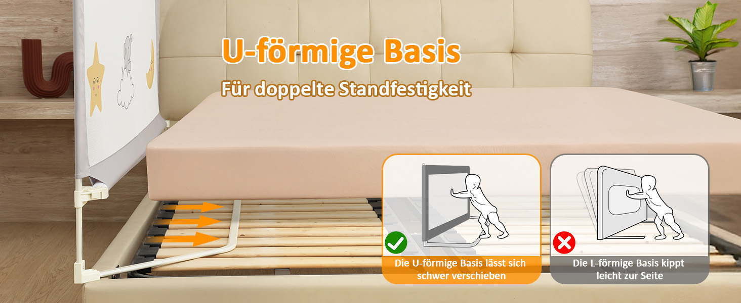 Бортики для ліжка дитячі 3 шт. (2x200 см + 1x180 см) складані, захист від випадання, малюнок - слоники