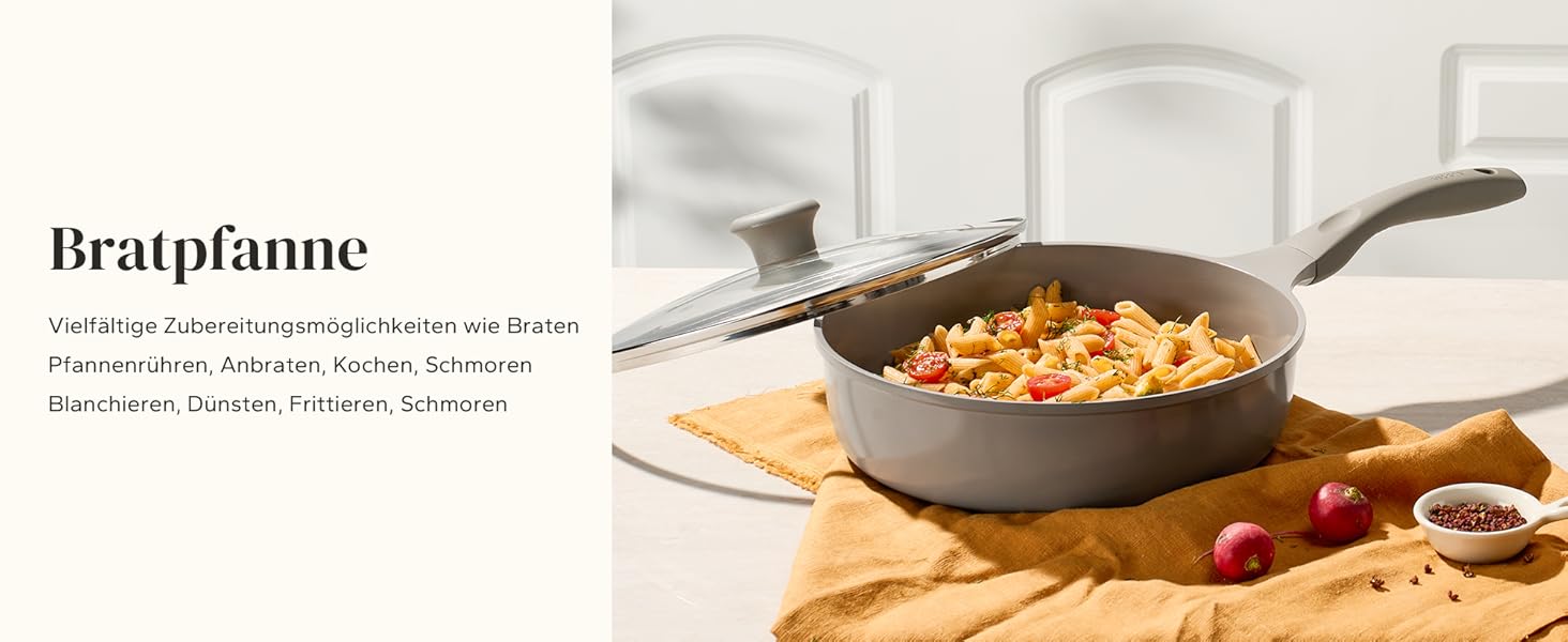 Набір каструль Redchef Keramik Induktion, 11 предметів, з кришкою, нержавіюча сталь, сірий