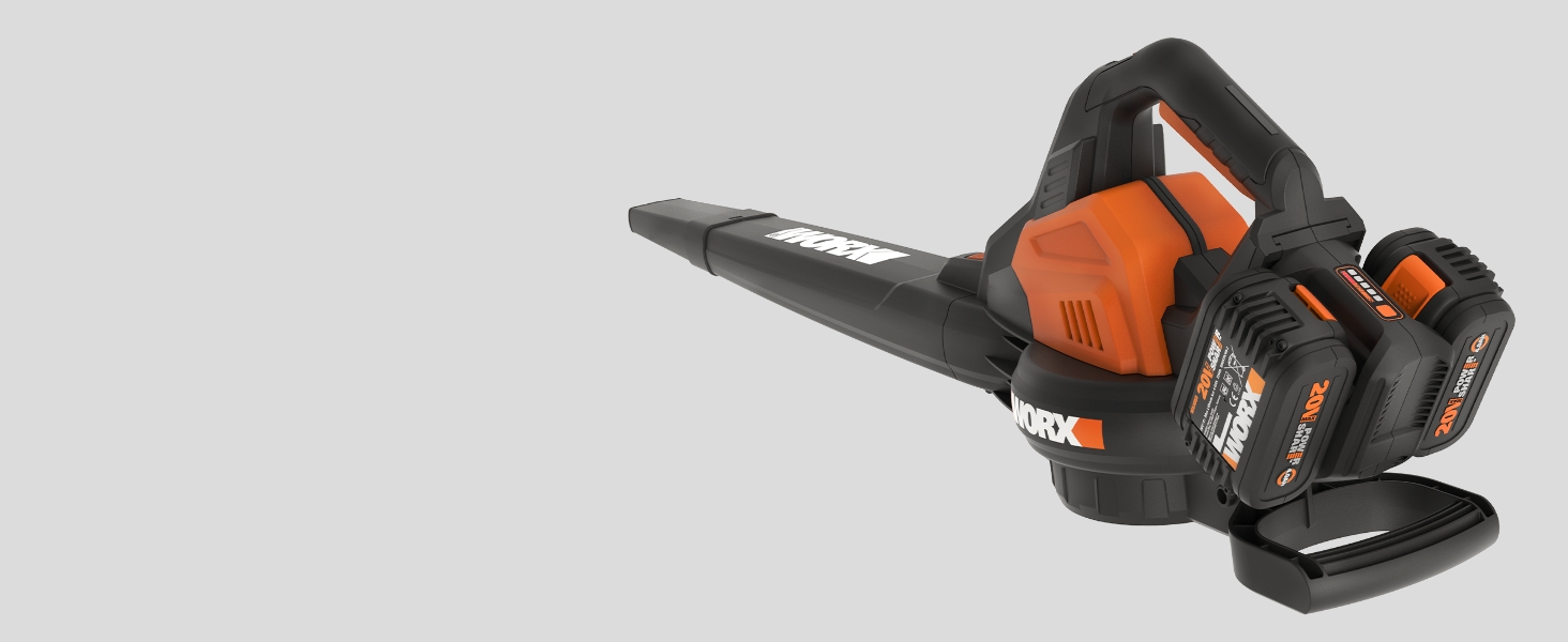 WORX WG505E Trivac: електроприлад 3-в-1 - повітродувка, пилосос та мульчер. Потужність 3000 Вт, швидкість повітря 335 км/год, об'єм всмоктування 600 м³/год, з мішком для збору листя 45 л.