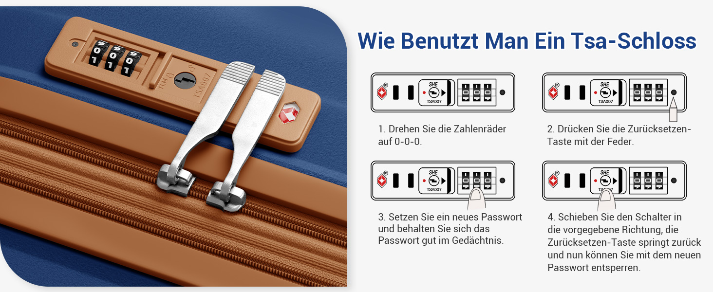 Валіза ручної поклажі KONO з тримачем для напоїв, жорсткий корпус, легкий поліпропілен, розширюваний, 4 колеса, TSA-замок (Темно-синій/Коричневий, M)