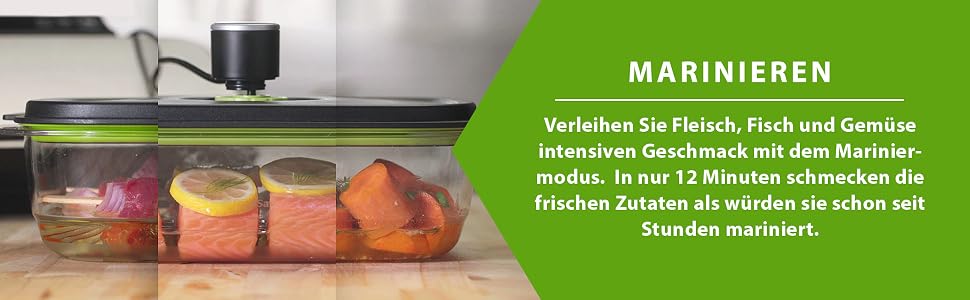 Набір вакуумних контейнерів FoodSaver Preserve & Marinate для зберігання та маринування продуктів, герметичні, BPA-free, 3 шт (700 мл, 1.2 л, 1.8 л)