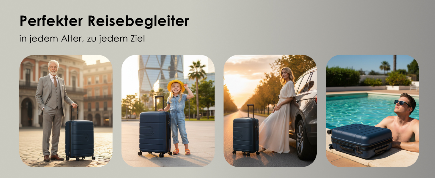 Набір валіз REDOLZ Hartschalen 3-х частинний | Розширювані, з TSA-замком, Olive Kofferset