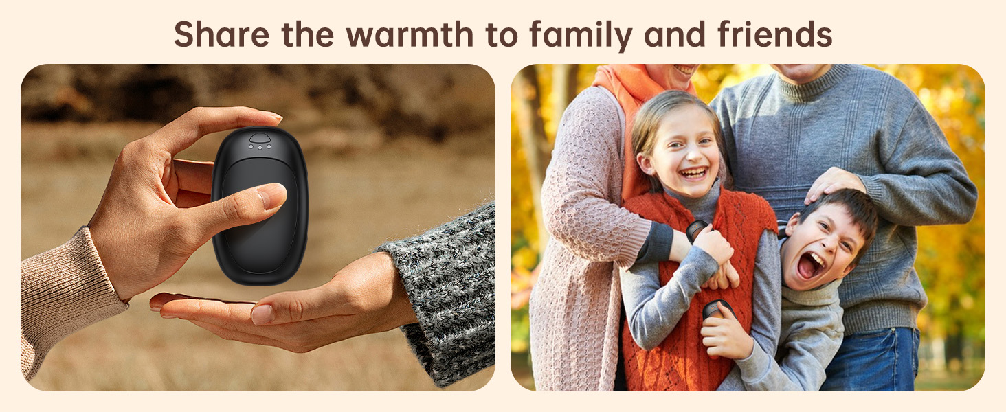 Електричні грілки для рук Jonwall, 2 шт., USB, багаторазові, 3 рівні нагріву, для кемпінгу, полювання, гольфу, чорні