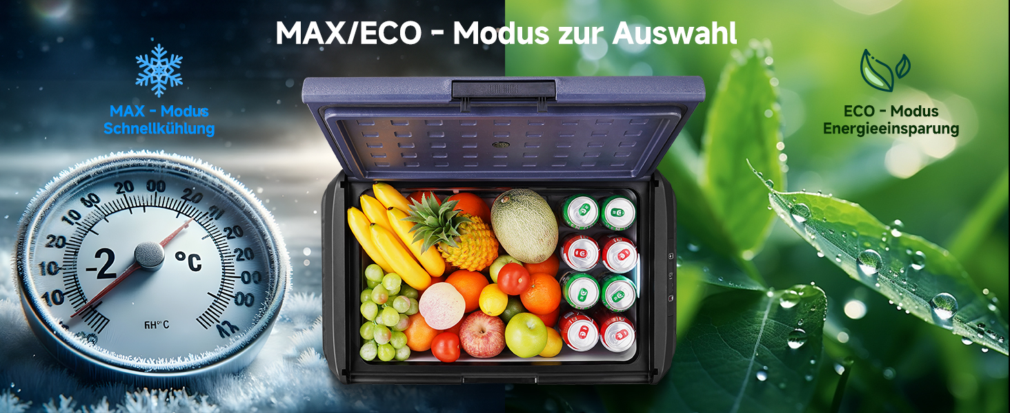 Автомобільний холодильник AAOBOSI 50л: Електричний компресорний кулер IPX4, -20°C/+20°C для авто, вантажівки, кемпінгу, подорожей