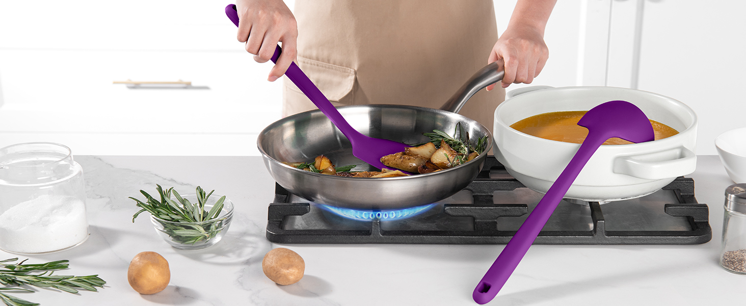 Набір кухонних аксесуарів U-Taste з силікону (5 шт.) - термостійкий, BPA-free, антипригарне покриття