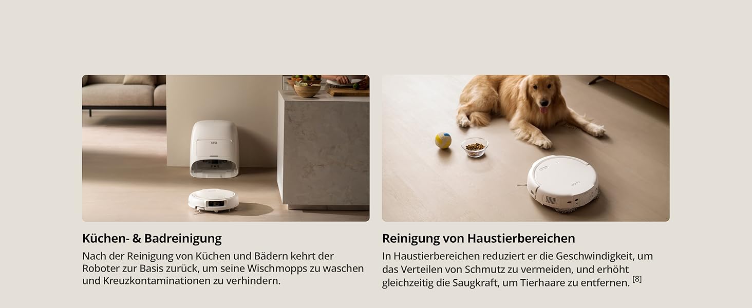 Робот-пилосос DJI Robo S з функцією миття підлоги, 25 000 Па потужність всмоктування, розпізнавання перешкод рівня дрона, два роботизовані руки, 200 днів без обслуговування, автоматичне очищення та сушіння моп-насадки DJI Robo S (версія з баком для води)