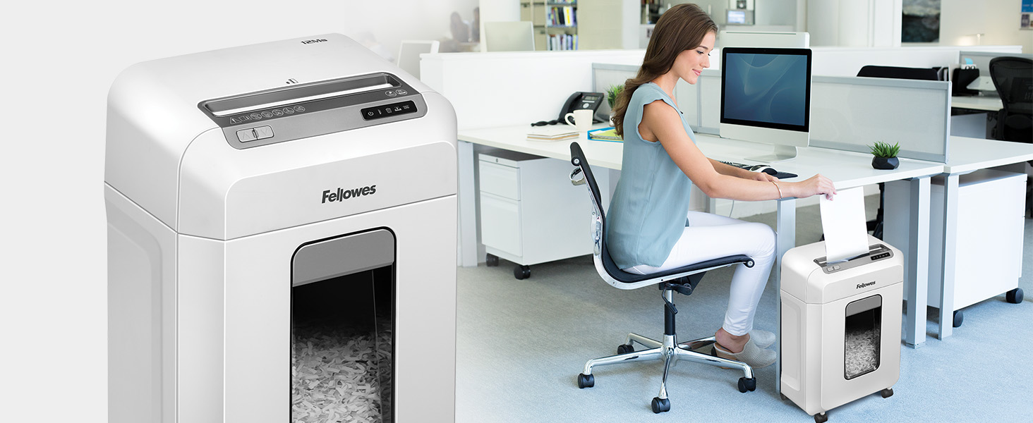 Шредер Fellowes Microcut P5: знищення 2000+ частинок/A4, 10 листів, Powershred 10M, для офісу/дому, 19л кошик, захист від несанкціонованого доступу