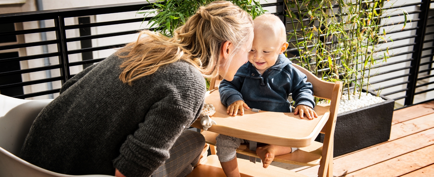 Дитячий стільчик Hauck Alpha Move Newborn Set - регульований, з підставкою для новонароджених та піднос