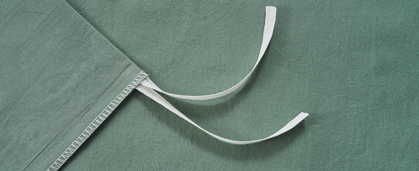 Бетлінова постільна ковдра 200x220 з бавовни, бежевого кольору, супер м'яка, 100% бавовна, попередньо випрана, з льоноподібною текстурою, сертифікат ÖKO-TEX, комплект постільної білизни 200x220 + 2 наволочки 80x80 з блискавкою (200x220 см (3-piece), салатовий колір)