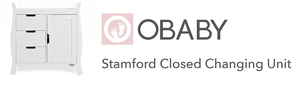 Комод для пеленання Obaby Stamford, білий, 1 шт.