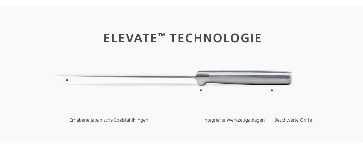 Набір ножів Joseph Joseph Elevate SlimBlock 5 шт. з точилкою, чорний (бамбук)