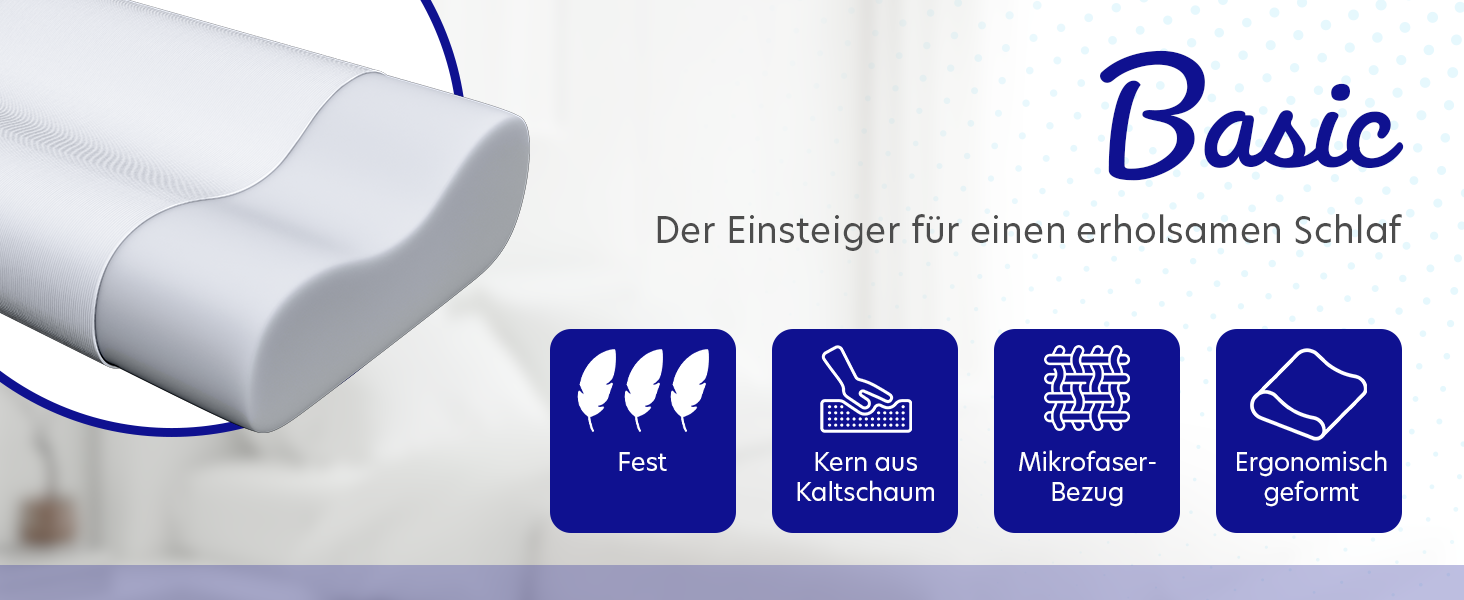 Ортопедична подушка для шиї OnlyDreams з гелевим шаром | Регульована висота + жорсткість | Чохол з алое вера | Підходить для сну на спині, животі та боці | Оeko-TEX (Преміум гель)