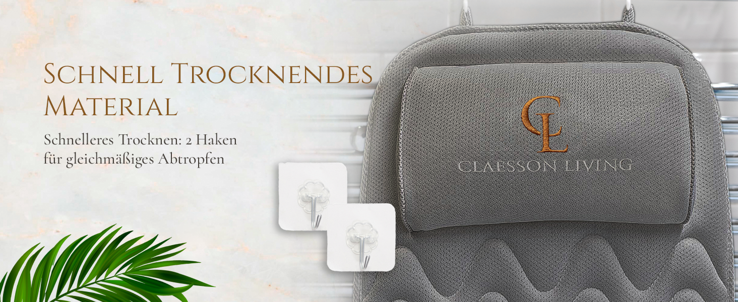 Подушка для ванни для всього тіла 125x43см - Подушка для ванни з підголовником для підтримки шиї, спини та ніг - З мішком для прання та подорожей та гачком для швидкого сушіння - Сіра