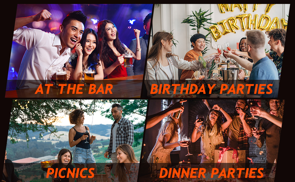 Набір для копчення коктейлів GOLDGE: набір для віскі з 6 видами дерев'яної стружки, ліхтарик, каміння для віскі. Подарунок для батька, чоловіка