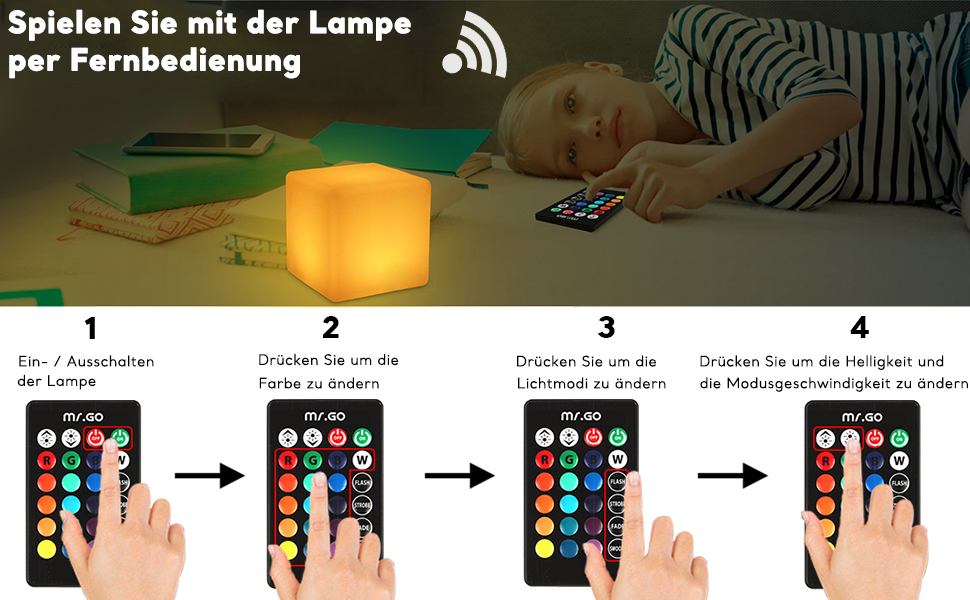 Світлодіодний куб-пуф Mr.Go 12