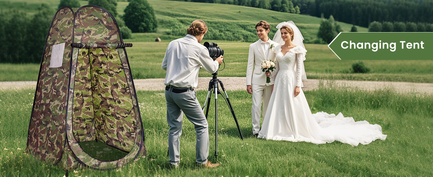 Намет для душу HOMASIS Pop up, 120x120x190 см, зелений - портативний, з кишенькою, для кемпінгу та відпочинку на природі