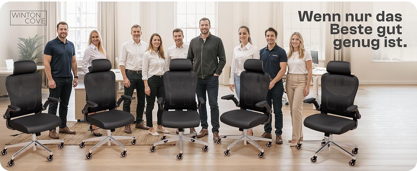 Ергономічне крісло Galahad (Чорний) - офісне, для ігор, регульоване, до 150 кг