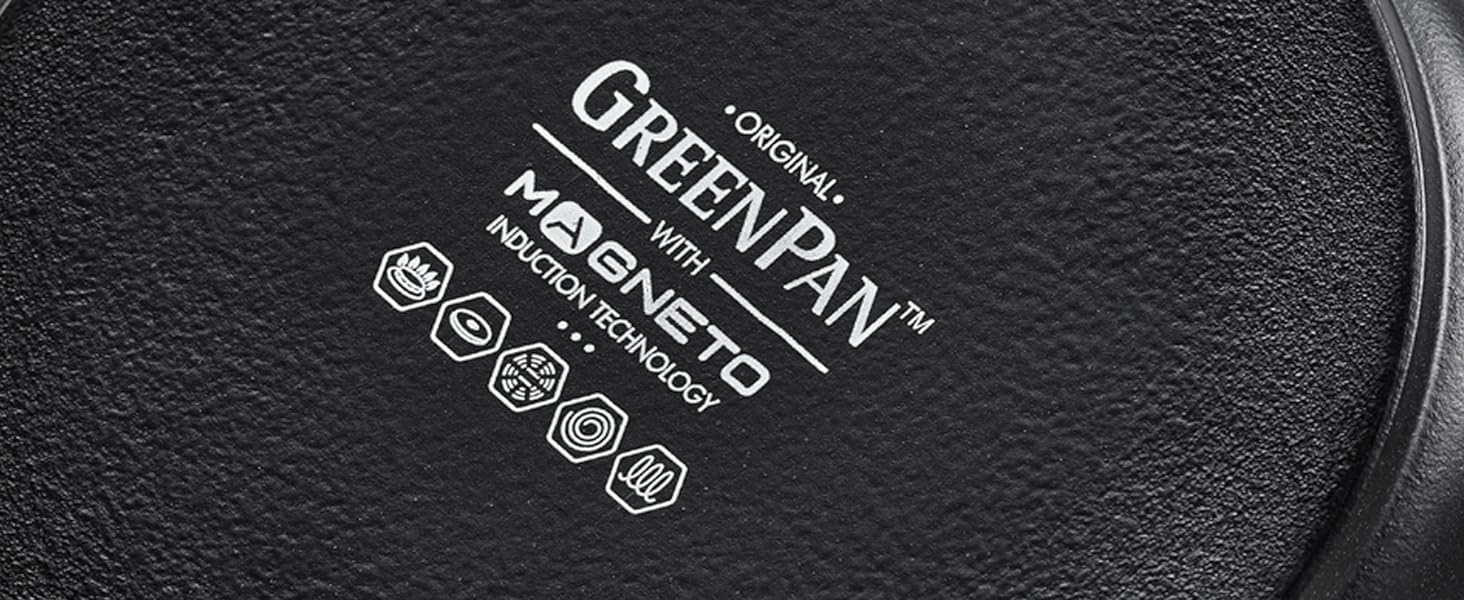 Сковорода для млинців GreenPan Essentials з антипригарним покриттям, 24 см, без ПФАС, чорного кольору