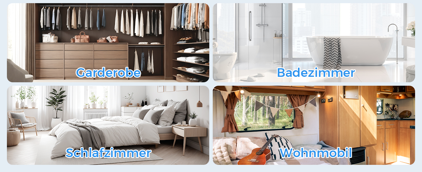 Електричний осушувач повітря, тихий, 2700 мл, LED дисплей, автоматичне відтавання, режим сну, проти вологи та плісняви, для спальні/ванної кімнати, білий