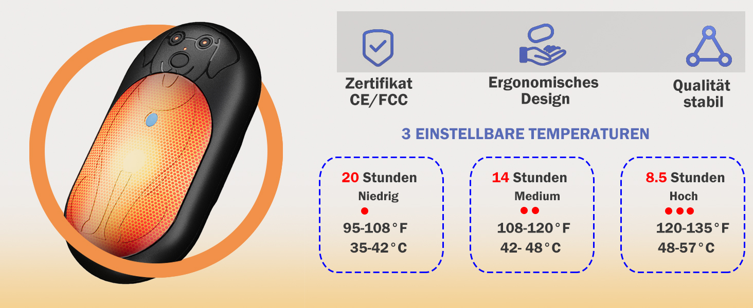 Електричні грілки для рук COTOP 6000mAh, 2 шт. USB-C, 3 режими нагріву, для жінок, чоловіків, дітей, туризму, гірськолижного спорту, зелені