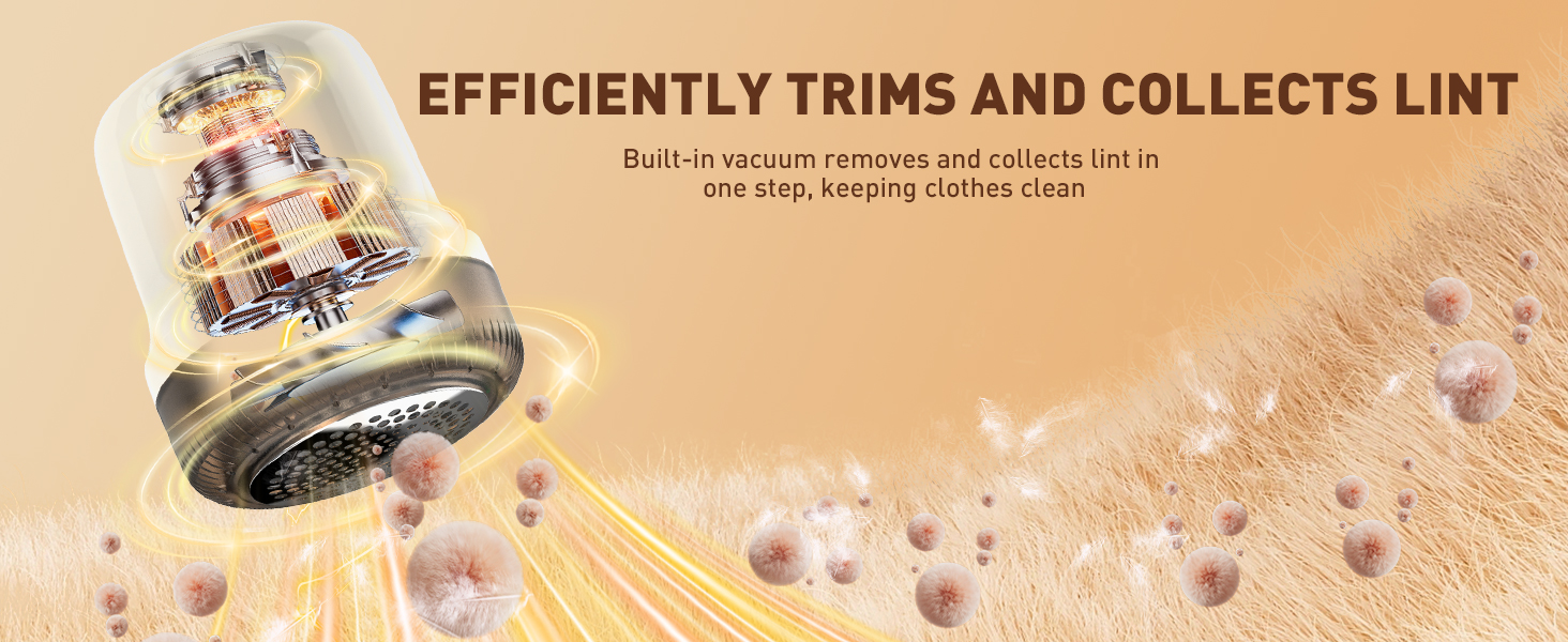 Електричний видальник ворсу для одягу та меблів COPPA з 6 лезами та індикатором заряду