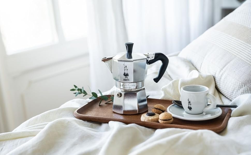 Набір еспресо-чашок Bialetti Octagonal (4 шт), матовий чорний та рожеве золото, 75 мл, RTATZ403