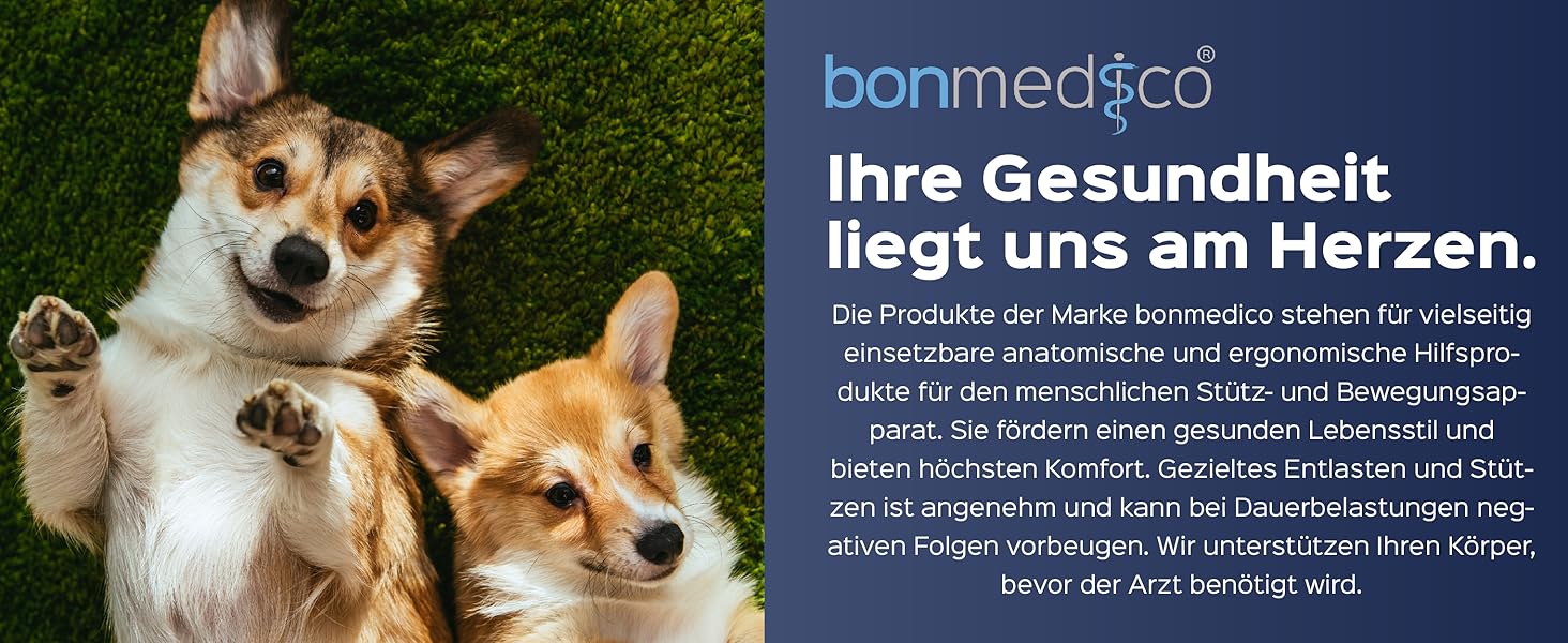 Ортопедична подушка для сидіння Bonmedico з Memory Foam та гелевим наповнювачем - для автомобіля, офісного крісла та інвалідного візка. Великий розмір (Блакитний)