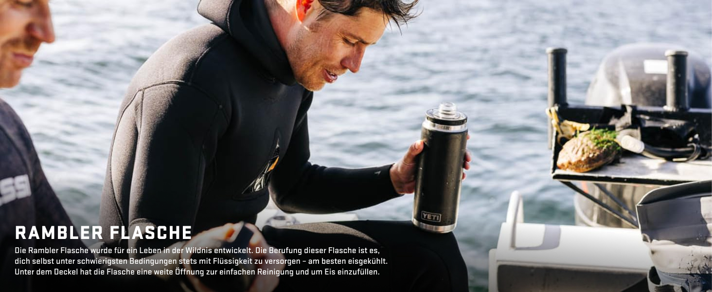 Термос YETI Rambler з кришкою Chug, 1 літр (36 oz), колір Firefly Yellow