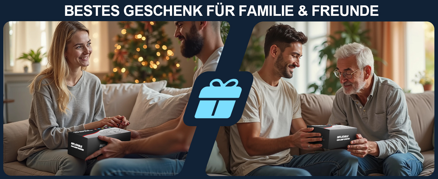 Powerbank з компресором Starthilfe 6500A: акумулятор для автомобіля 12V з повітряним насосом, стартер-бустер (9.0L бензин/8.5L дизель), LED 500 Lumen (чорний), піковий струм 7000A