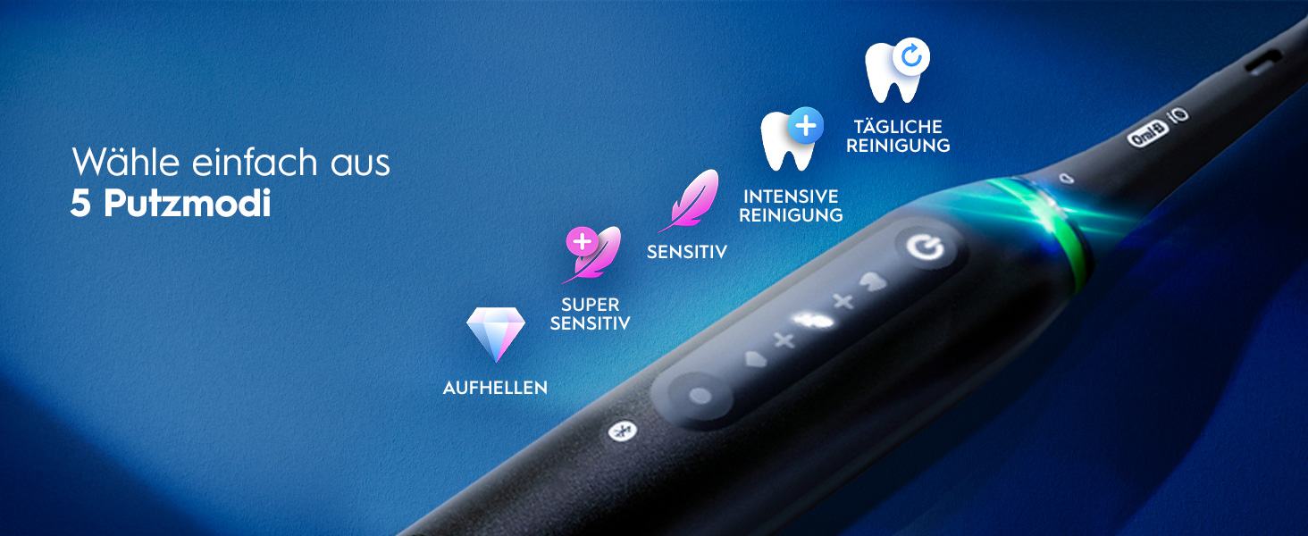 Електрична зубна щітка Oral-B iO Series 5, Matt Black (чорна матова), 1 щітка + 3 смінні насадки та футляр