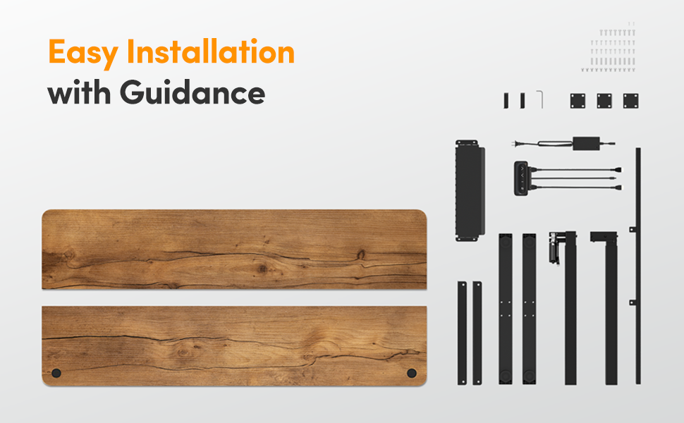 Електричний стіл Cubiker з регулюванням висоти, T-подібні ніжки зі сталі, функція пам'яті, антиколізійна система, біла стільниця