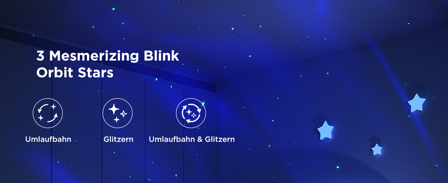 Проєктор зоряного неба Govee RGBW Aurora: Лампа, 52 сцени, таймер, 18 шумів, сумісність з Alexa Matter, для дитячої кімнати та спальні