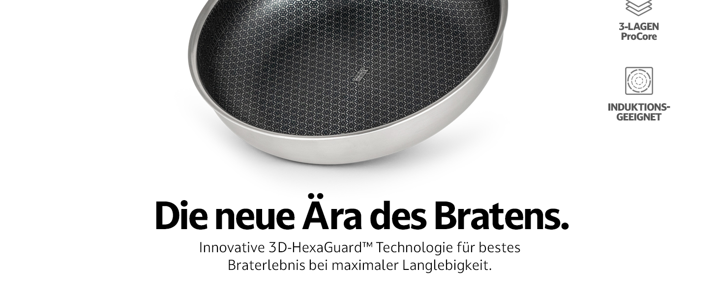 Набір кухонного посуду Campo Libre Enzo I з нержавіючої сталі для кемпінгу | Індукційний посуд для відпочинку на природі | Набір каструль та сковороди для кемпінгу | 6 предметів або (сковорода з покриттям - 24см)